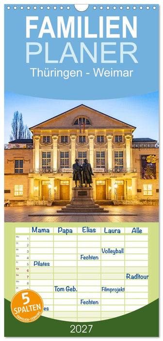 Thüringen - Weimar (CALVENDO Familienplaner 2027)