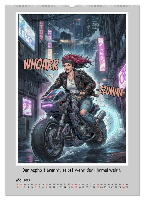 Cyber Rebels: Laut, wild und ungezähmt durch die Neonwelt (CALVENDO Premium Wandkalender 2027)