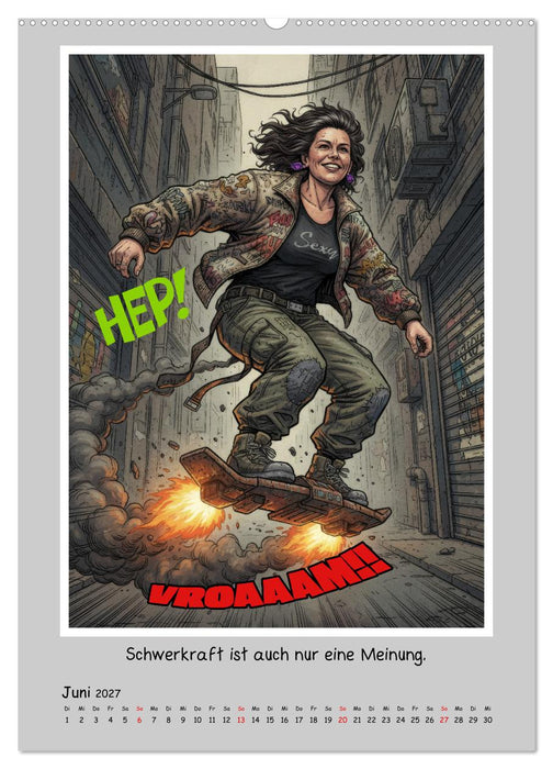 Cyber Rebels: Laut, wild und ungezähmt durch die Neonwelt (CALVENDO Premium Wandkalender 2027)