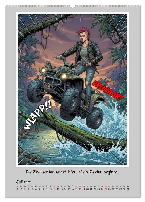 Cyber Rebels: Laut, wild und ungezähmt durch die Neonwelt (CALVENDO Premium Wandkalender 2027)