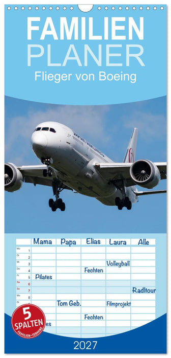 Flieger von Boeing (CALVENDO Familienplaner 2027)