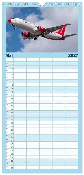 Flieger von Boeing (CALVENDO Familienplaner 2027)