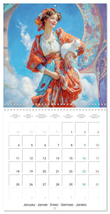 Stylish Women Art Nouveau Era (CALVENDO Monthly Calendar 2027)