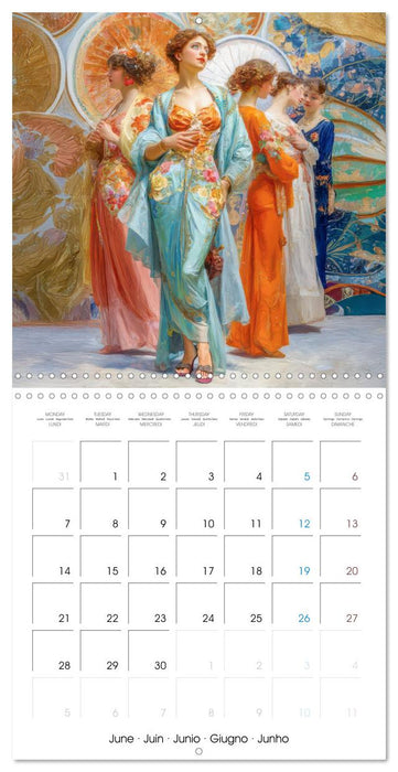 Stylish Women Art Nouveau Era (CALVENDO Monthly Calendar 2027)