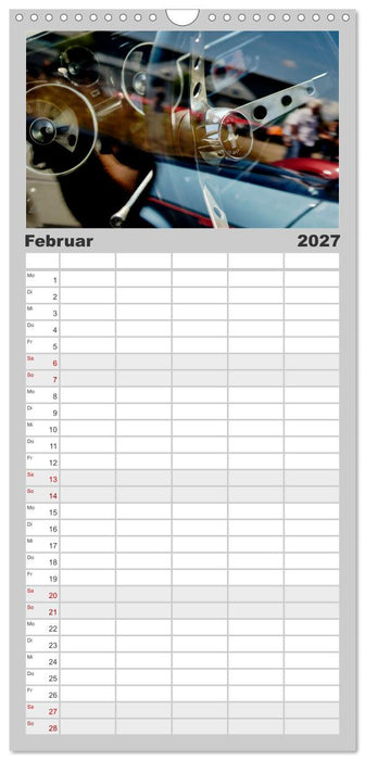 Oldtimer Innenansichten (CALVENDO Familienplaner 2027)