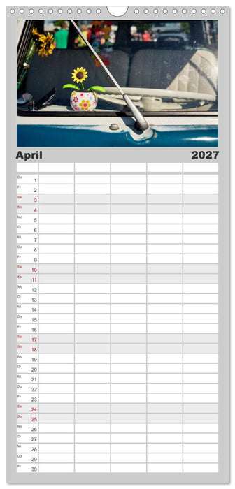 Oldtimer Innenansichten (CALVENDO Familienplaner 2027)