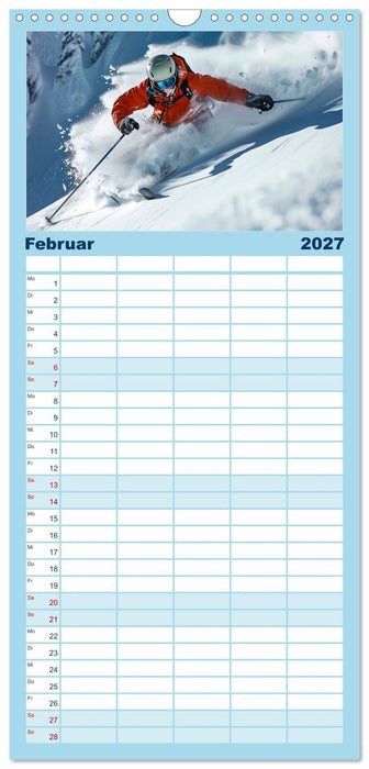 Skifahren - tolle Momente (CALVENDO Familienplaner 2027)