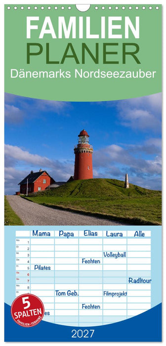 Dänemarks Nordseezauber (CALVENDO Familienplaner 2027)