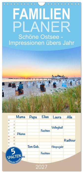 Schöne Ostsee - Impressionen übers Jahr (CALVENDO Familienplaner 2027)