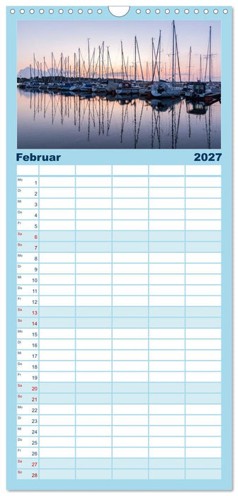 Faszination Segeln - An der Flensburger Förde (CALVENDO Familienplaner 2027)