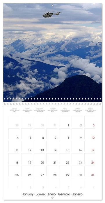 View of the mountains - Alps and Dolomites - (CALVENDO Monthly Calendar 2027)