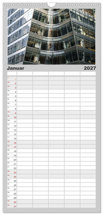 Fassadenpoesie – Muster & Strukturen aus New York (CALVENDO Familienplaner 2027)