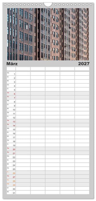 Fassadenpoesie – Muster & Strukturen aus New York (CALVENDO Familienplaner 2027)
