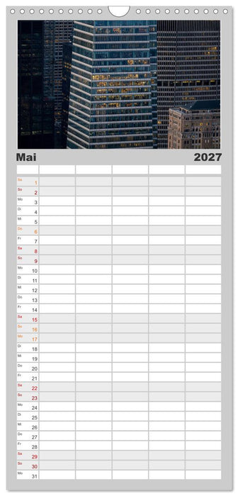 Fassadenpoesie – Muster & Strukturen aus New York (CALVENDO Familienplaner 2027)