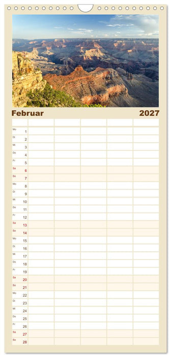 USA: Roadtrip durch die Wüste (CALVENDO Familienplaner 2027)