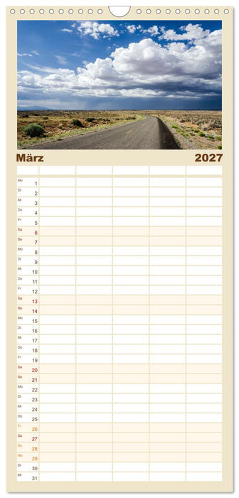 USA: Roadtrip durch die Wüste (CALVENDO Familienplaner 2027)