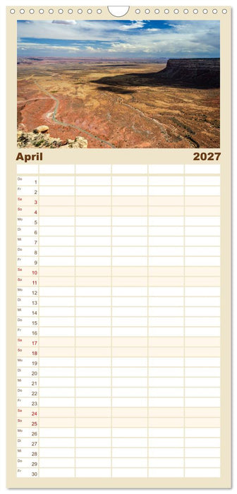USA: Roadtrip durch die Wüste (CALVENDO Familienplaner 2027)