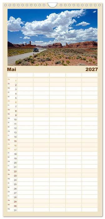 USA: Roadtrip durch die Wüste (CALVENDO Familienplaner 2027)