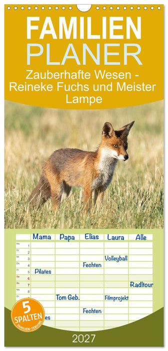 Zauberhafte Wesen - Reineke Fuchs und Meister Lampe (CALVENDO Familienplaner 2027)