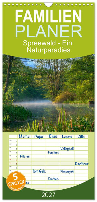 Spreewald - Ein Naturparadies (CALVENDO Familienplaner 2027)