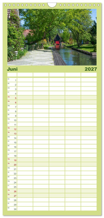 Spreewald - Ein Naturparadies (CALVENDO Familienplaner 2027)