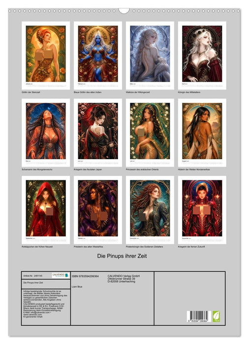 Die Pinups ihrer Zeit (CALVENDO Wandkalender 2027)