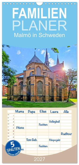 Malmö in Schweden (CALVENDO Familienplaner 2027)