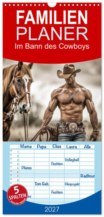 Im Bann des Cowboys (CALVENDO Familienplaner 2027)