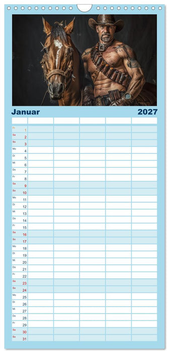 Im Bann des Cowboys (CALVENDO Familienplaner 2027)