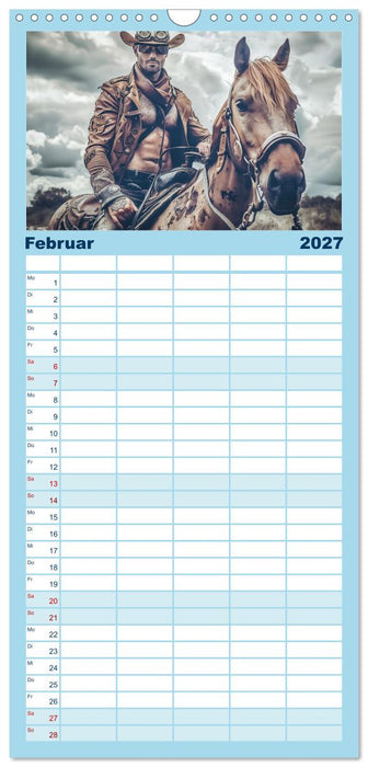 Im Bann des Cowboys (CALVENDO Familienplaner 2027)