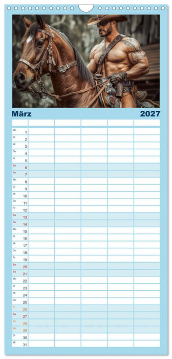 Im Bann des Cowboys (CALVENDO Familienplaner 2027)