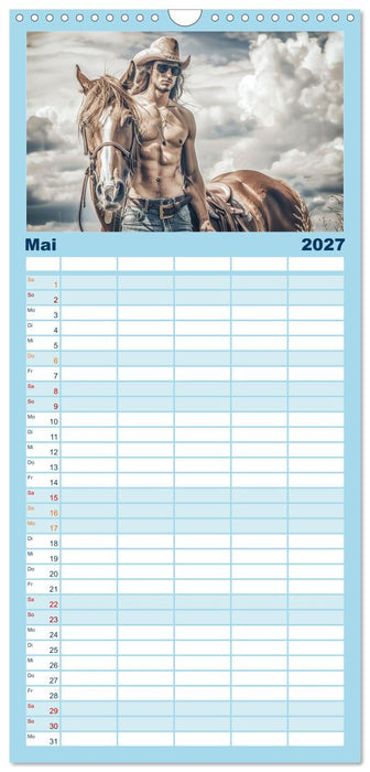 Im Bann des Cowboys (CALVENDO Familienplaner 2027)