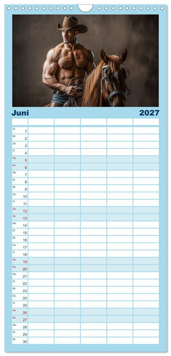 Im Bann des Cowboys (CALVENDO Familienplaner 2027)