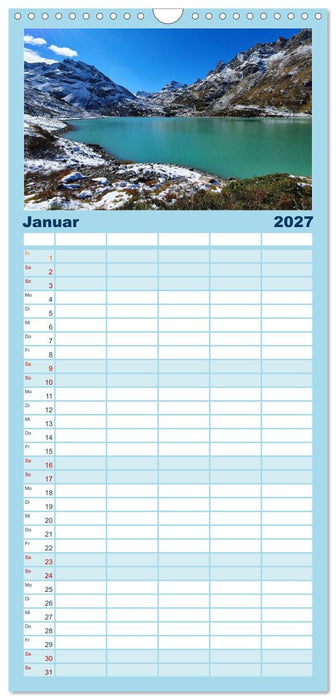 Auf Hochtouren (CALVENDO Familienplaner 2027)