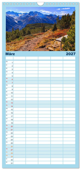 Auf Hochtouren (CALVENDO Familienplaner 2027)