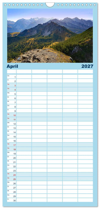 Auf Hochtouren (CALVENDO Familienplaner 2027)