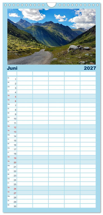 Auf Hochtouren (CALVENDO Familienplaner 2027)