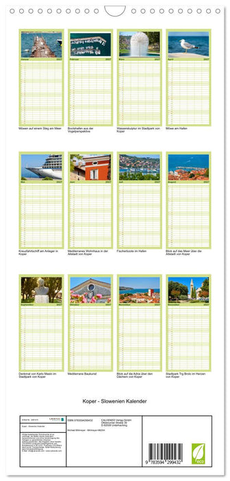 Koper - Slowenien Kalender (CALVENDO Familienplaner 2027)