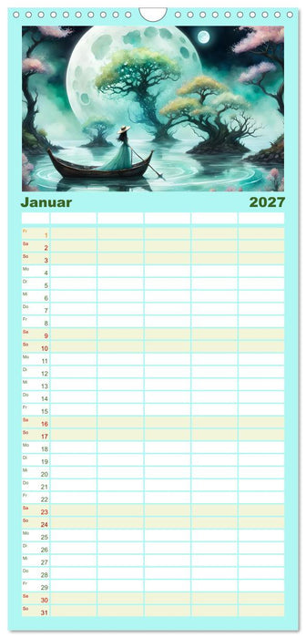 Naturzauberinnen im Mondschein (CALVENDO Familienplaner 2027)