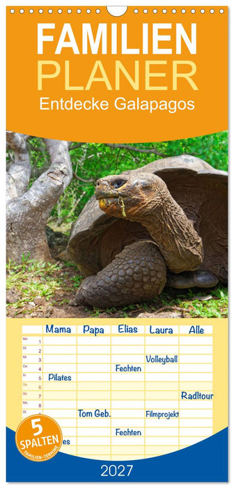 Entdecke Galapagos (CALVENDO Familienplaner 2027)