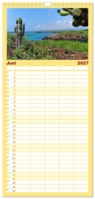 Entdecke Galapagos (CALVENDO Familienplaner 2027)