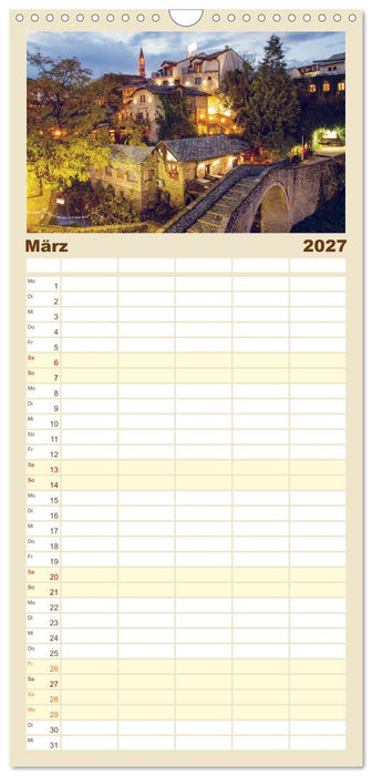 Die Altstadt von Mostar (CALVENDO Familienplaner 2027)