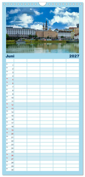 Die schöne blaue Donau (CALVENDO Familienplaner 2027)