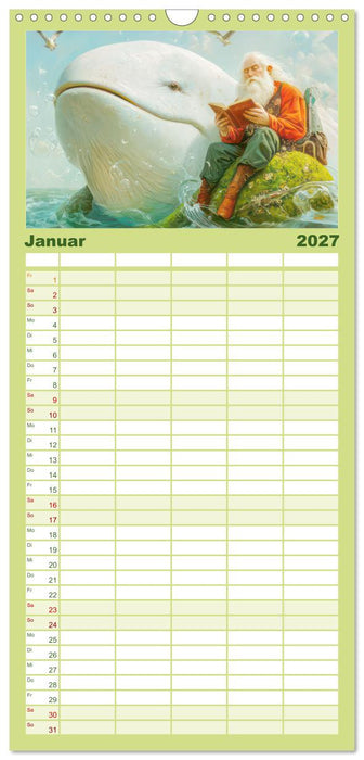 Fantastische Fantasiewerke (CALVENDO Familienplaner 2027)