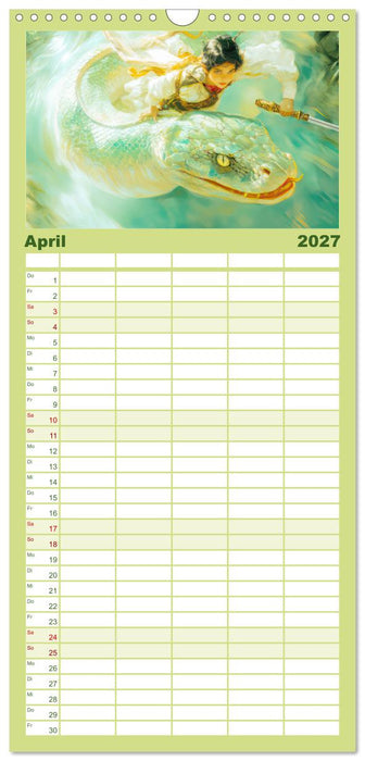 Fantastische Fantasiewerke (CALVENDO Familienplaner 2027)
