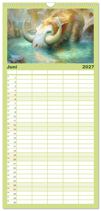 Fantastische Fantasiewerke (CALVENDO Familienplaner 2027)