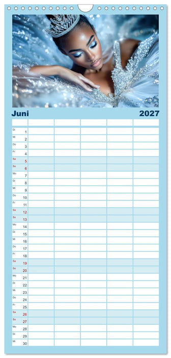 Ballerinas in Diamanten (CALVENDO Familienplaner 2027)