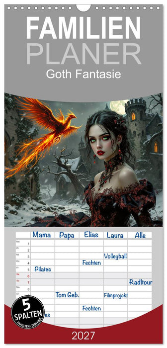 Goth Fantasie (CALVENDO Familienplaner 2027)