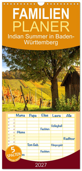 Indian Summer in Baden-Württemberg (CALVENDO Familienplaner 2027)