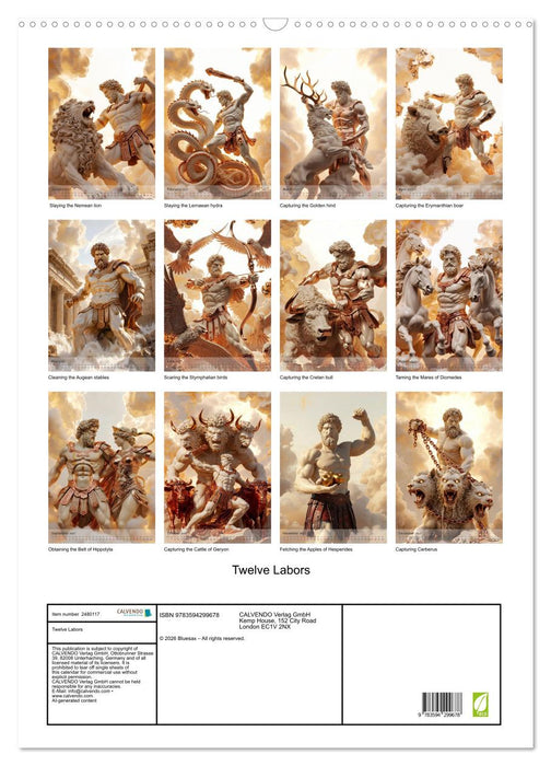Twelve Labors (CALVENDO Monthly Calendar 2027)